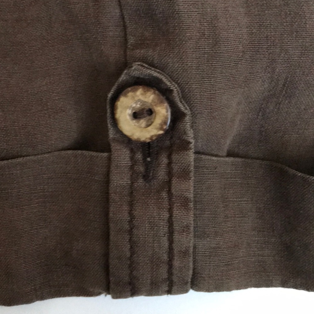 Brown Linen Shorts - Picture 8 of 8